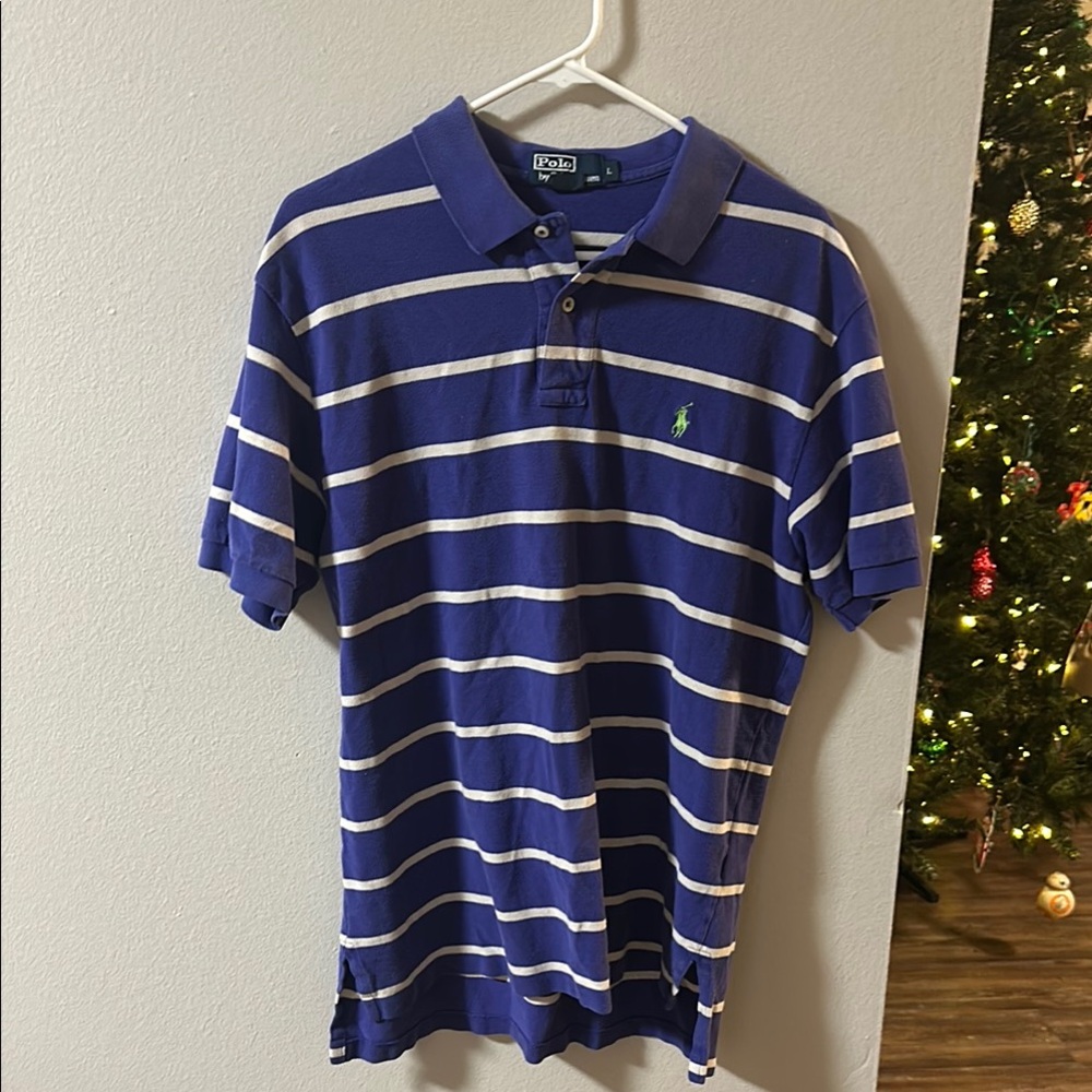 Polo by Ralph Lauren Men's Purple Striped Shirt